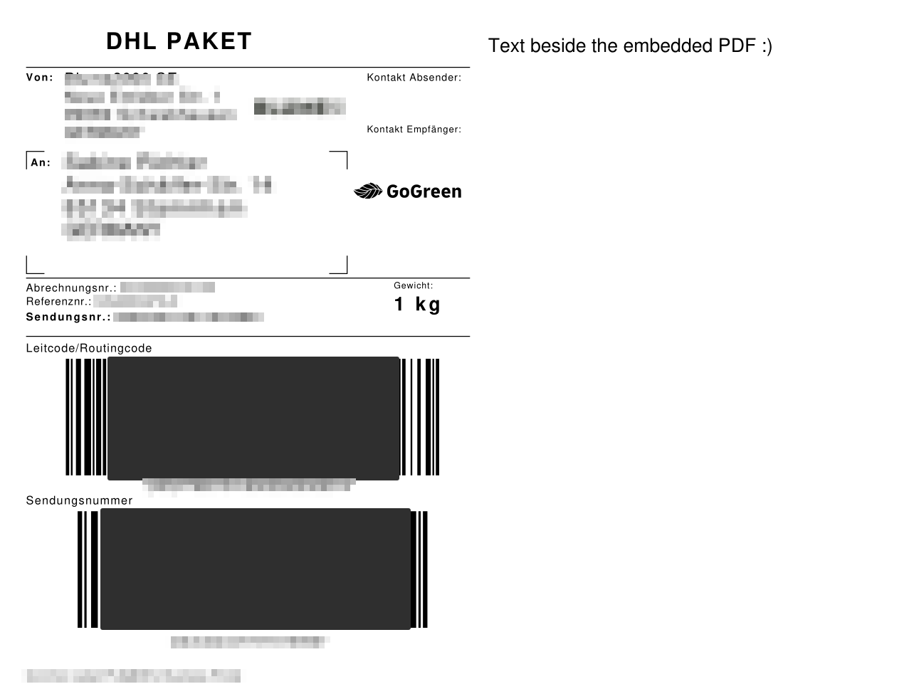 Embedded PDF