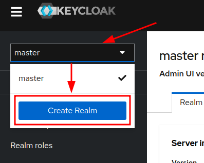 Keycloak create new realm